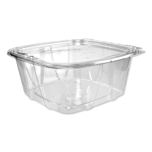 Dart SafeSeal Deli Containers w/Flat Lid, 64 oz, 8.1x7.8x3.3, Clear, PK200 PK CH64DEF - main